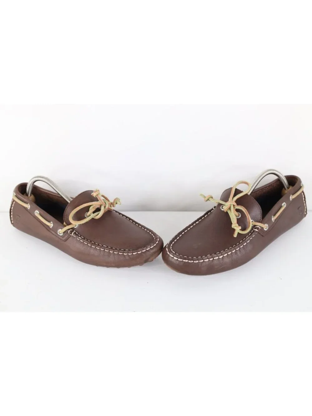Vintage Sperry Top Sider Mens Size 10.5 M Leather Boat Driving Shoes Dark Brown